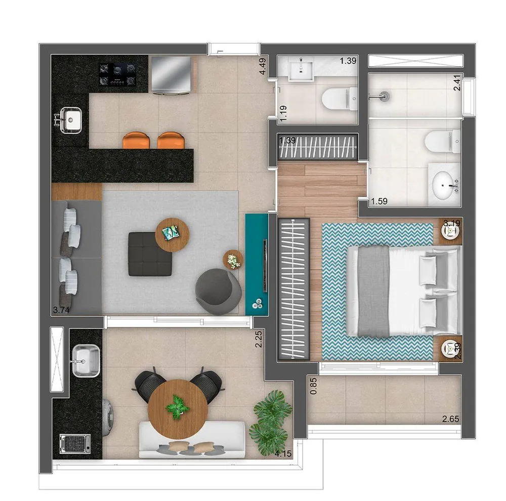 Loft, 50 m² - Foto 11