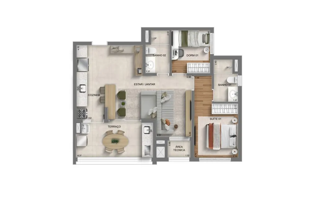 Kitnet-Studio, 25 m² - Foto 4