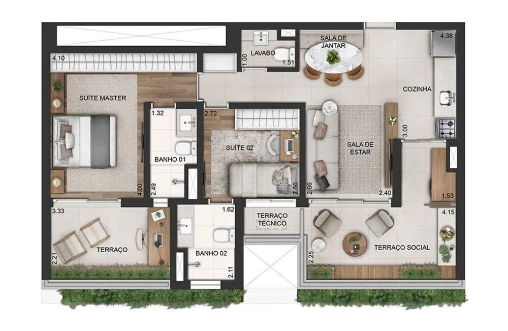 Apartamento, 2 quartos, 80 m² - Foto 8