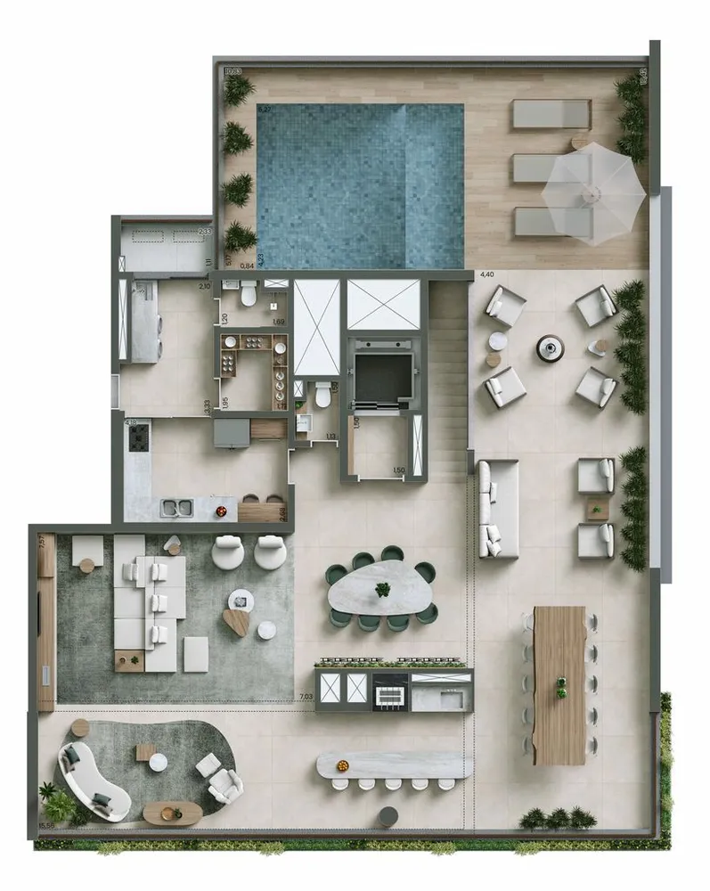 Cobertura, 4 quartos, 447 m² - Foto 10