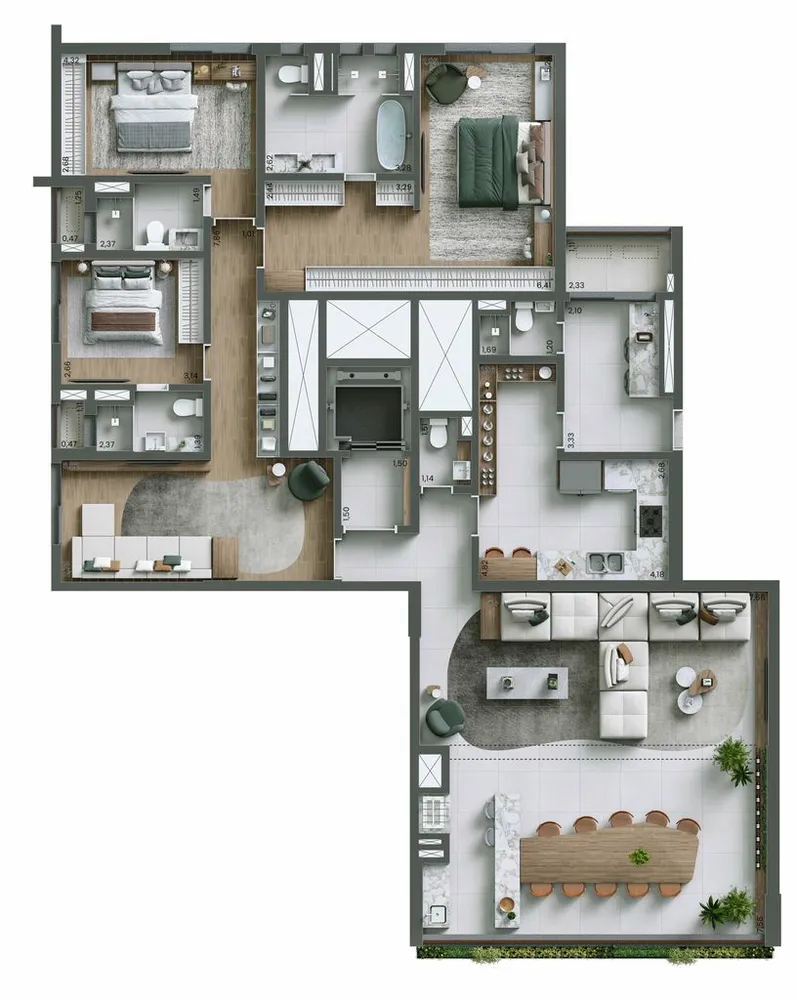 Cobertura, 4 quartos, 447 m² - Foto 11
