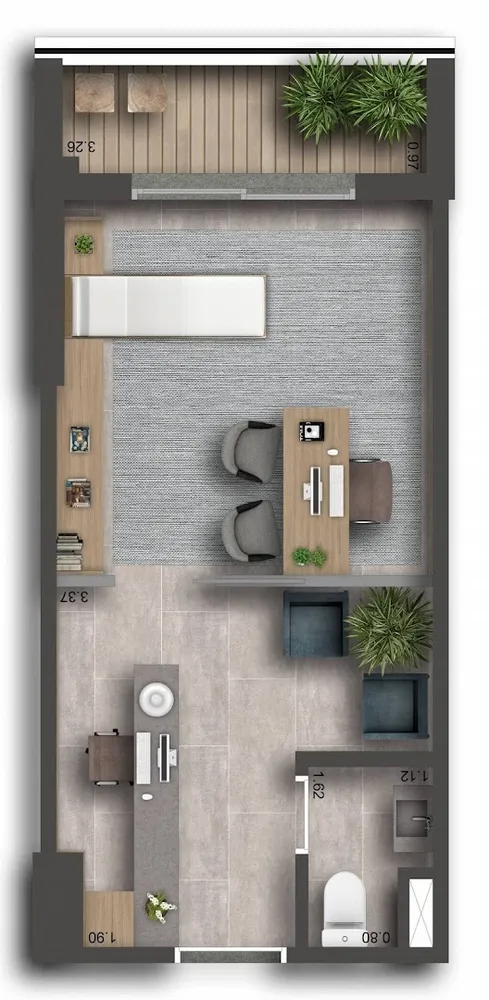 Sala-Conjunto, 45 m² - Foto 7