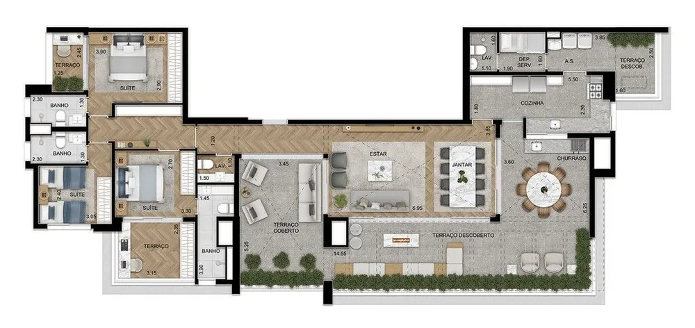 Apartamento, 3 quartos, 119 m² - Foto 11