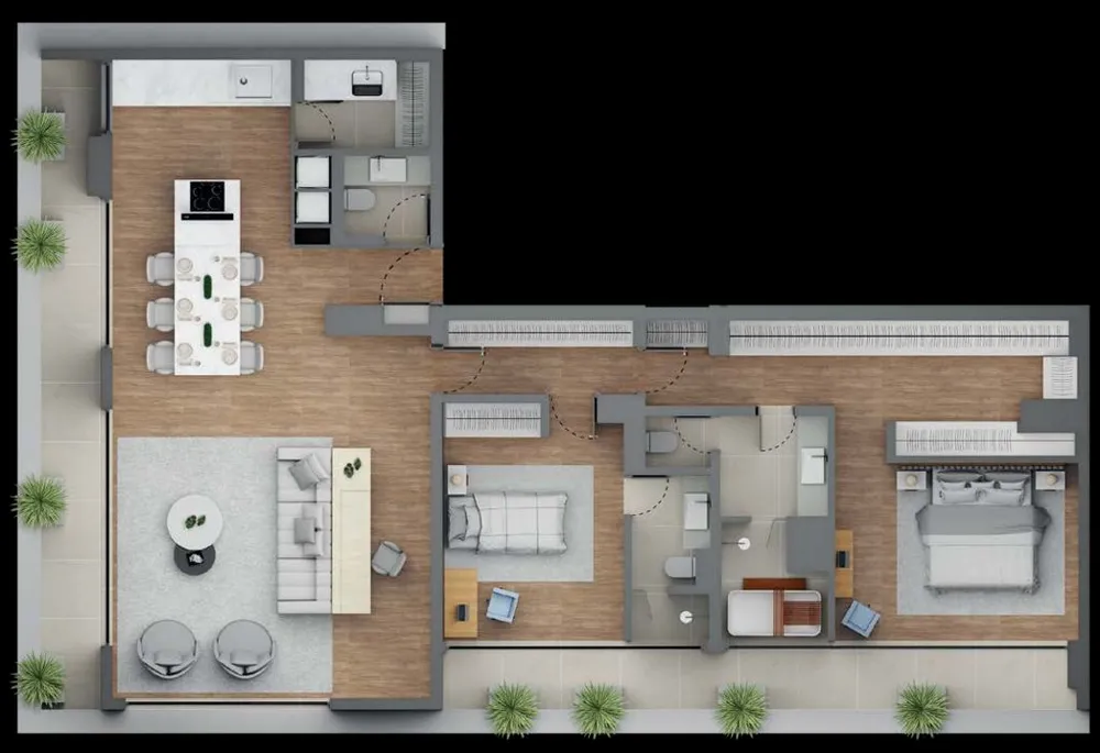 Apartamento, 2 quartos, 157 m² - Foto 1