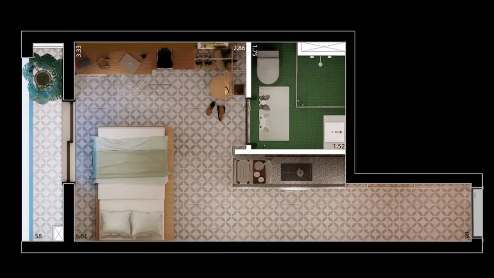 Kitnet-Studio, 17 m² - Foto 8