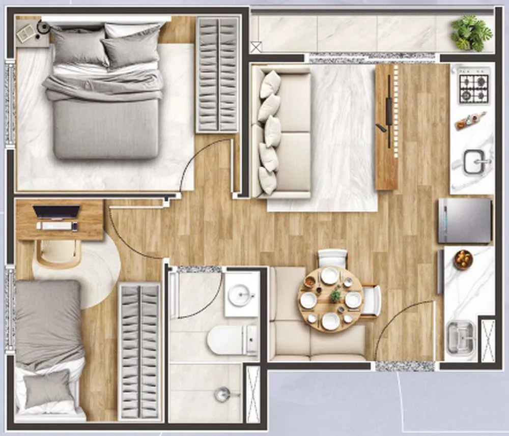 Apartamento, 2 quartos, 36 m² - Foto 11