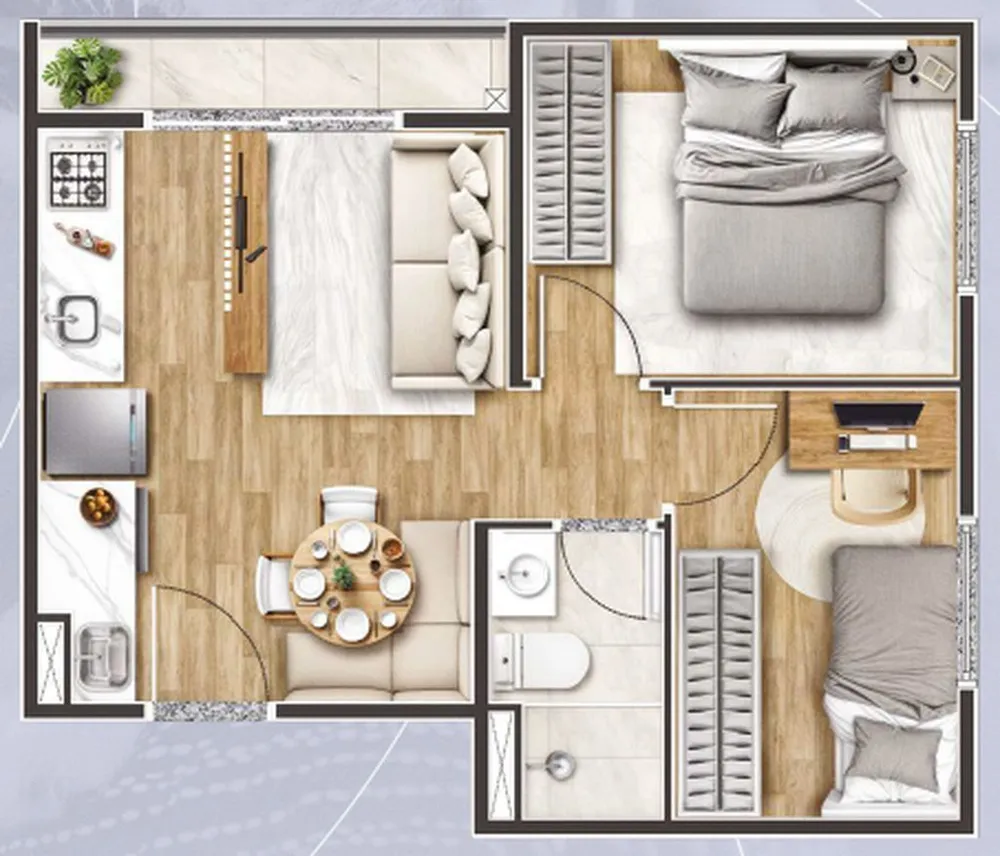 Apartamento, 2 quartos, 36 m² - Foto 10