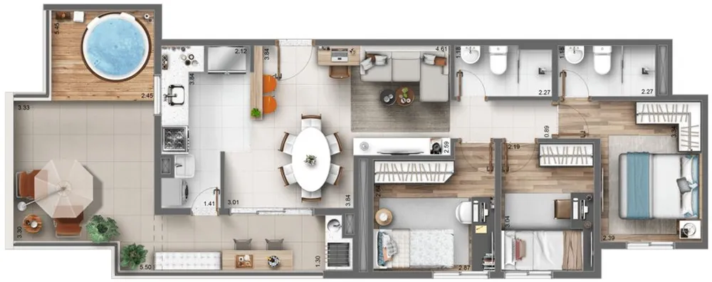 Apartamento, 2 quartos, 42 m² - Foto 8