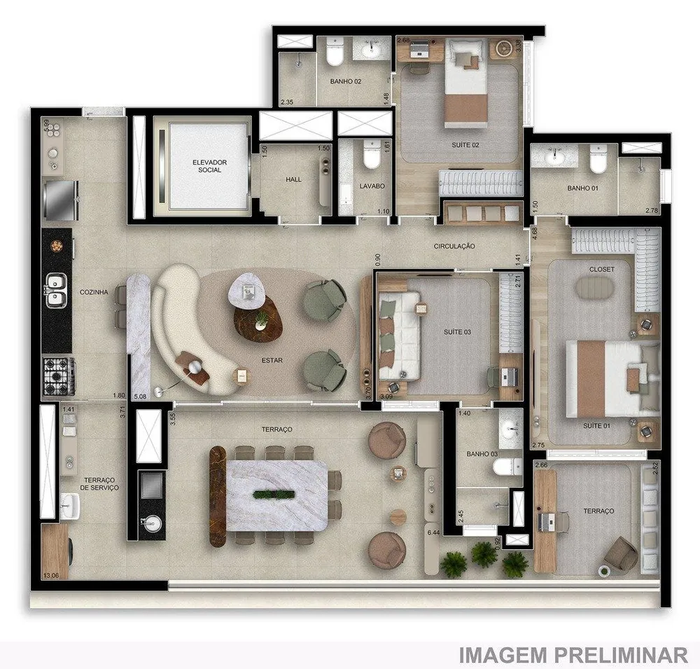 Apartamento, 2 quartos, 80 m² - Foto 11