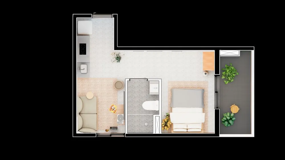 Kitnet-Studio, 23 m² - Foto 4