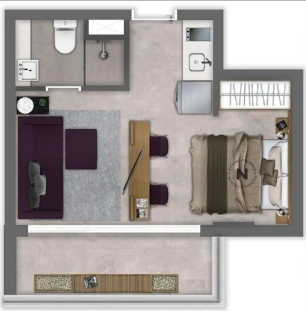 Kitnet-Studio, 23 m² - Foto 3