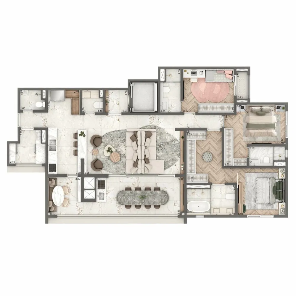 Apartamento, 3 quartos, 149 m² - Foto 3