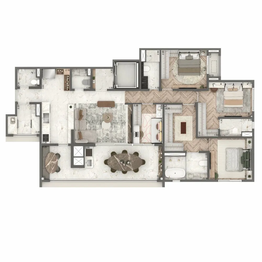 Apartamento, 3 quartos, 149 m² - Foto 4