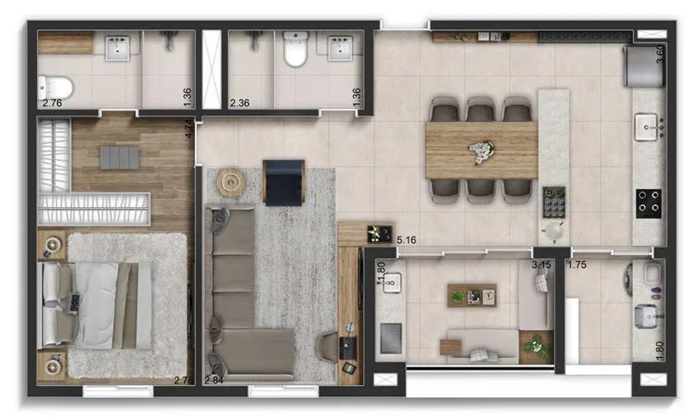 Apartamento, 3 quartos, 177 m² - Foto 7