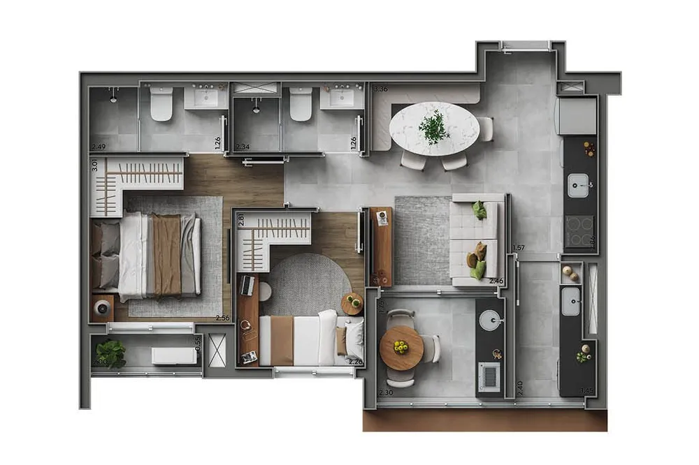 Cobertura, 3 quartos, 153 m² - Foto 8