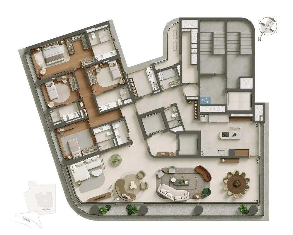 Apartamento, 4 quartos, 352 m² - Foto 4