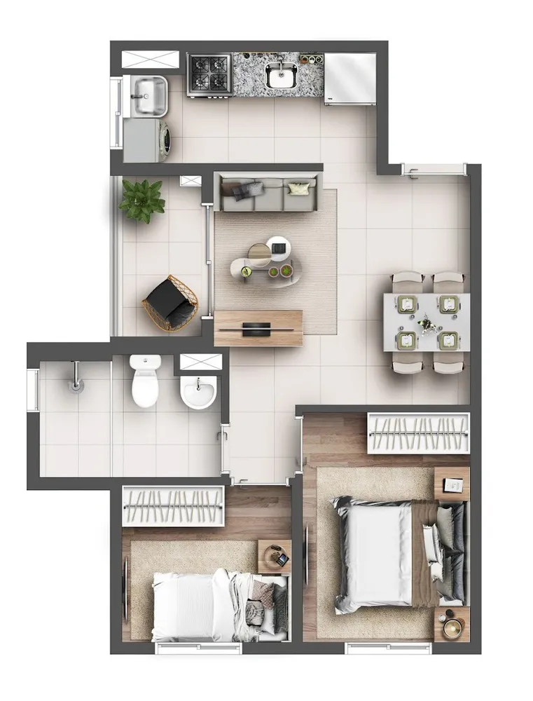Apartamento, 2 quartos, 39 m² - Foto 8