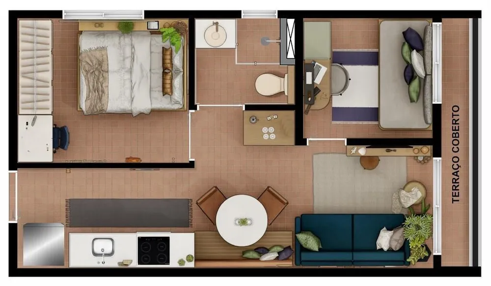 Apartamento, 2 quartos, 43 m² - Foto 9