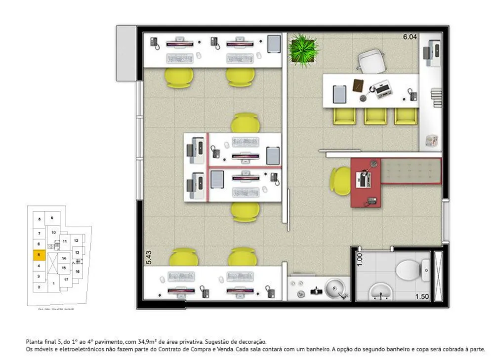 Sala-Conjunto, 67 m² - Foto 15
