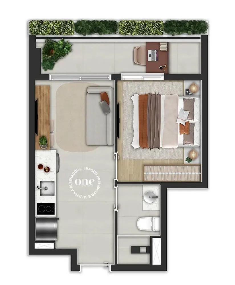 Kitnet-Studio, 28 m² - Foto 5