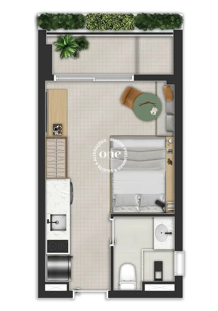 Kitnet-Studio, 28 m² - Foto 6