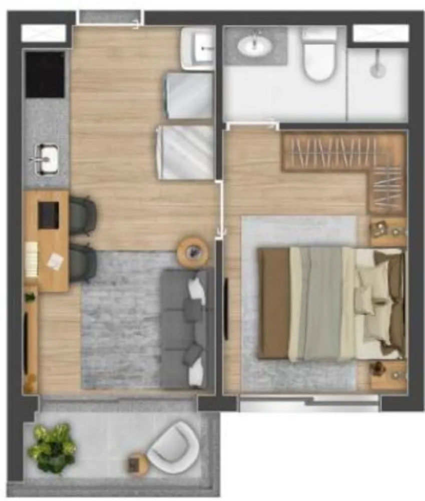 Kitnet-Studio, 25 m² - Foto 12