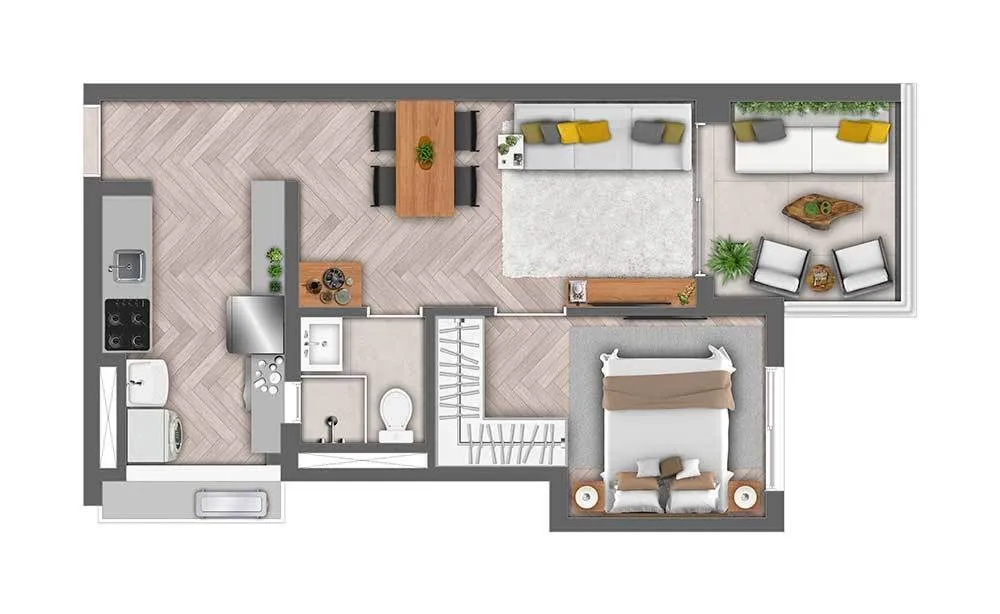 Apartamento, 2 quartos, 60 m² - Foto 11