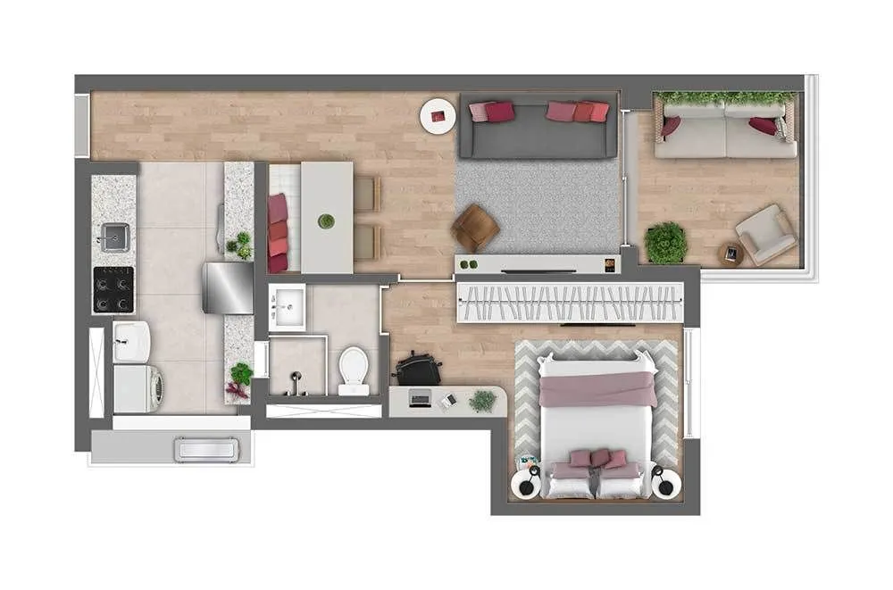 Apartamento, 2 quartos, 60 m² - Foto 9