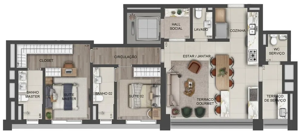 Cobertura, 4 quartos, 329 m² - Foto 5