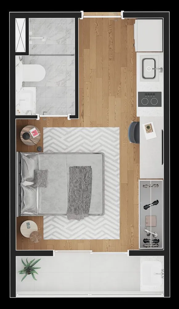 Kitnet-Studio, 20 m² - Foto 5