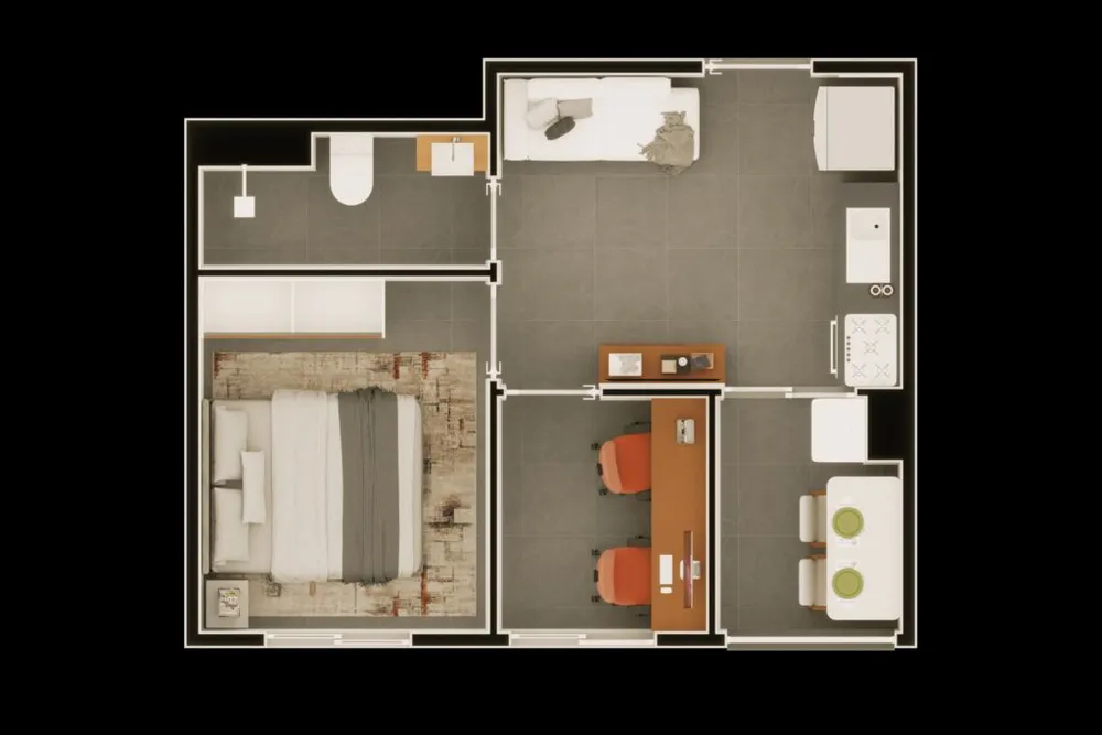 Apartamento, 2 quartos, 35 m² - Foto 8