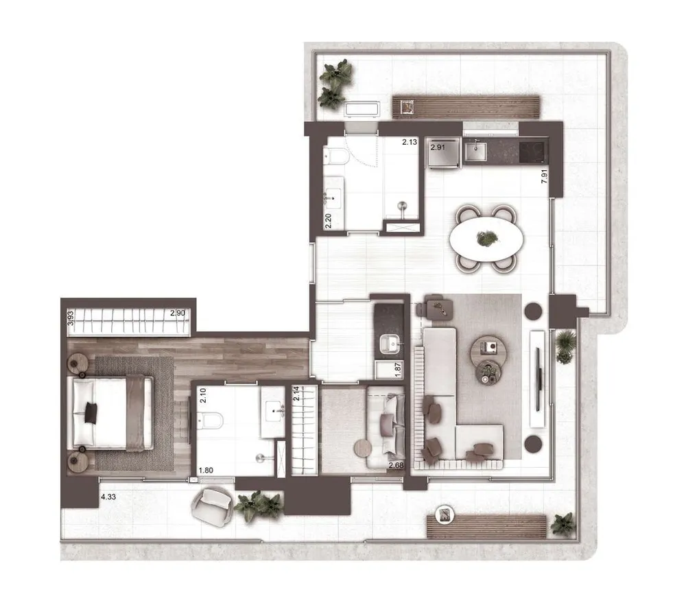 Apartamento, 2 quartos, 106 m² - Foto 8