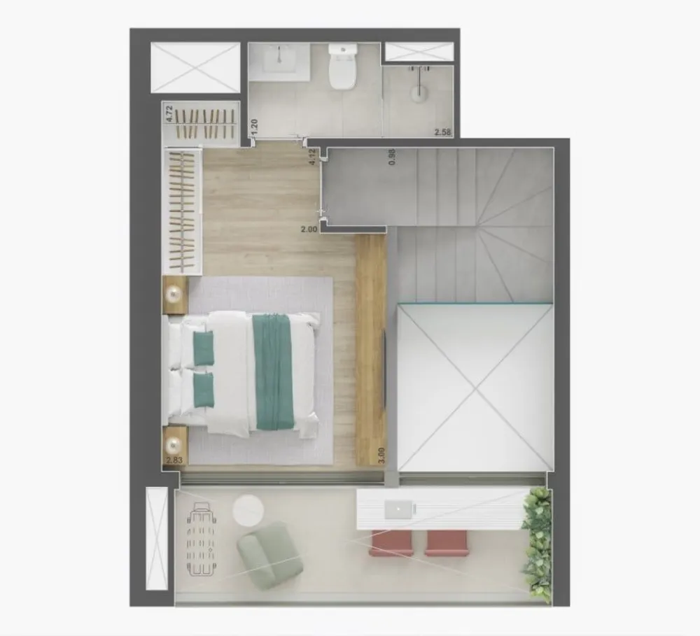 Apartamento, 1 quarto, 31 m² - Foto 12