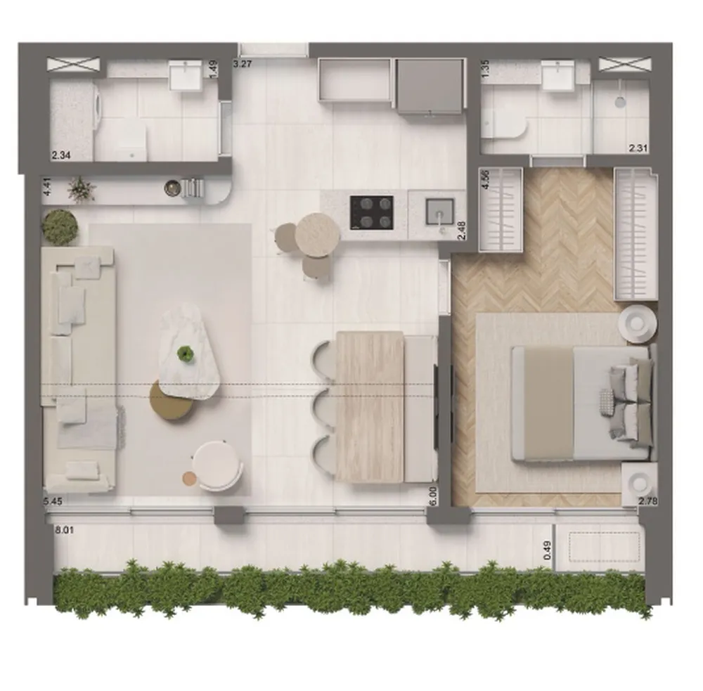 Apartamento, 2 quartos, 50 m² - Foto 7