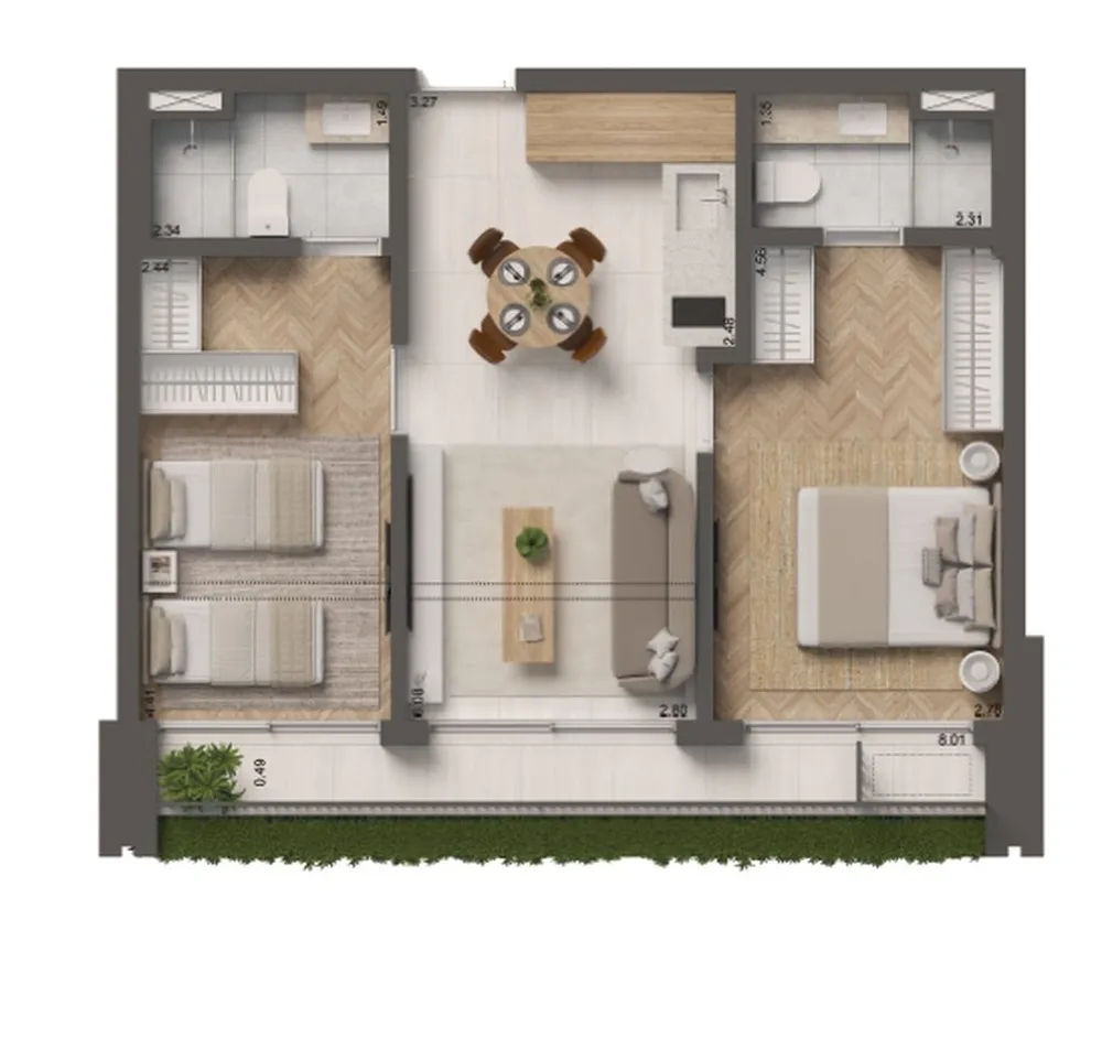 Apartamento, 2 quartos, 50 m² - Foto 12