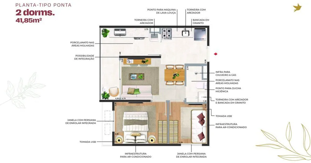 Apartamento, 2 quartos, 65 m² - Foto 5
