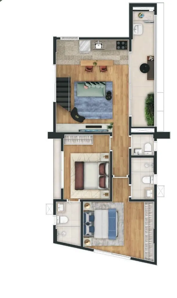 Apartamento, 2 quartos, 122 m² - Foto 7