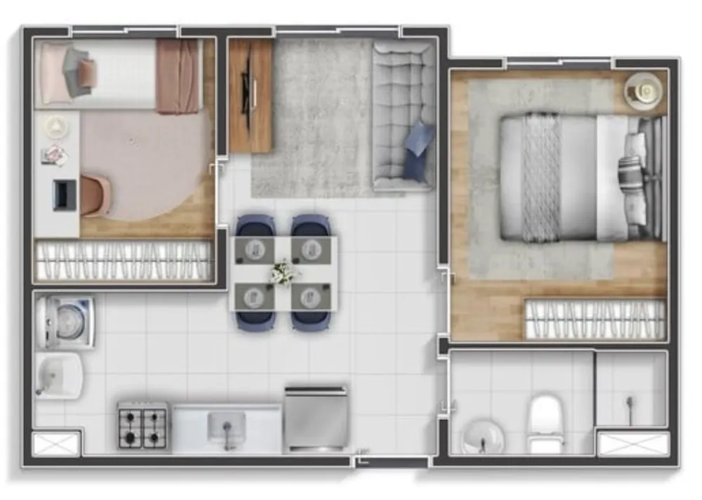 Apartamento, 2 quartos, 35 m² - Foto 12