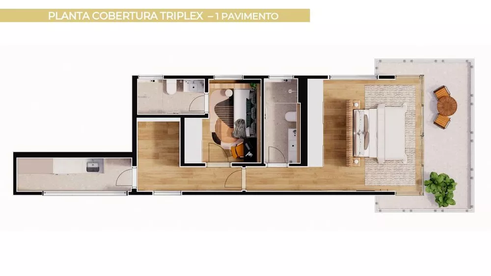 Apartamento, 1 quarto, 79 m² - Foto 3