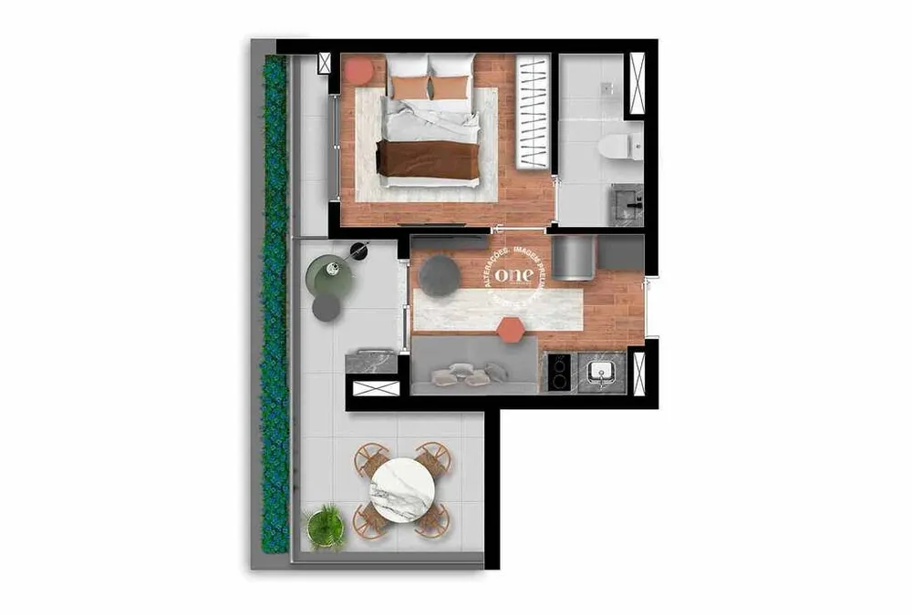 Apartamento, 1 quarto, 29 m² - Foto 5