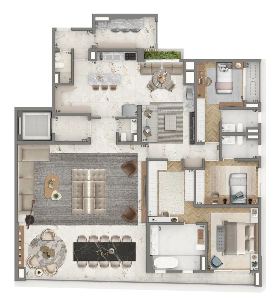 Apartamento, 4 quartos, 269 m² - Foto 9