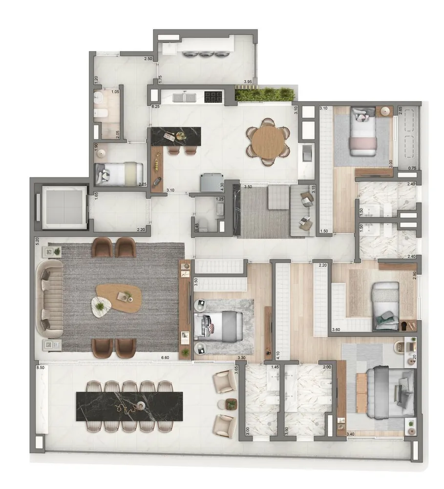 Apartamento, 4 quartos, 269 m² - Foto 8