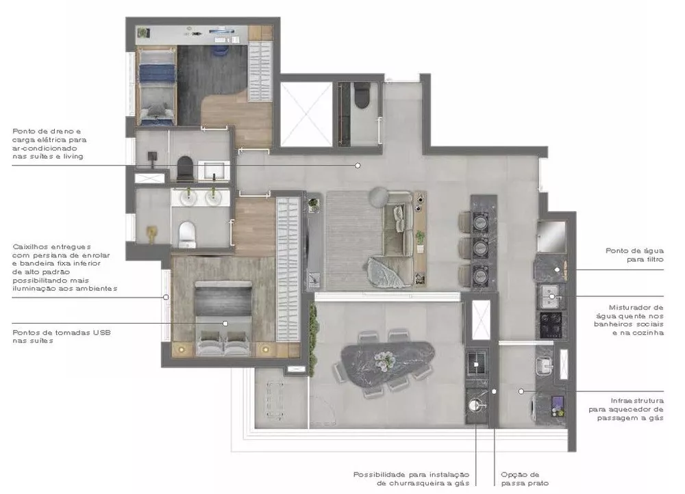 Apartamento, 2 quartos, 87 m² - Foto 1