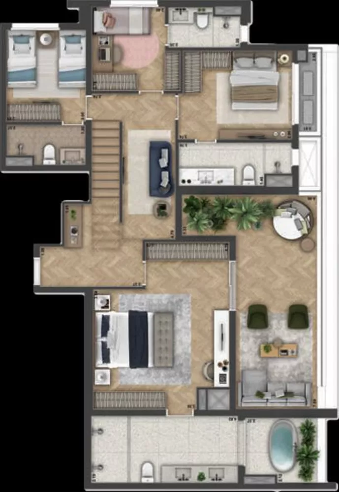 Cobertura, 4 quartos, 280 m² - Foto 1