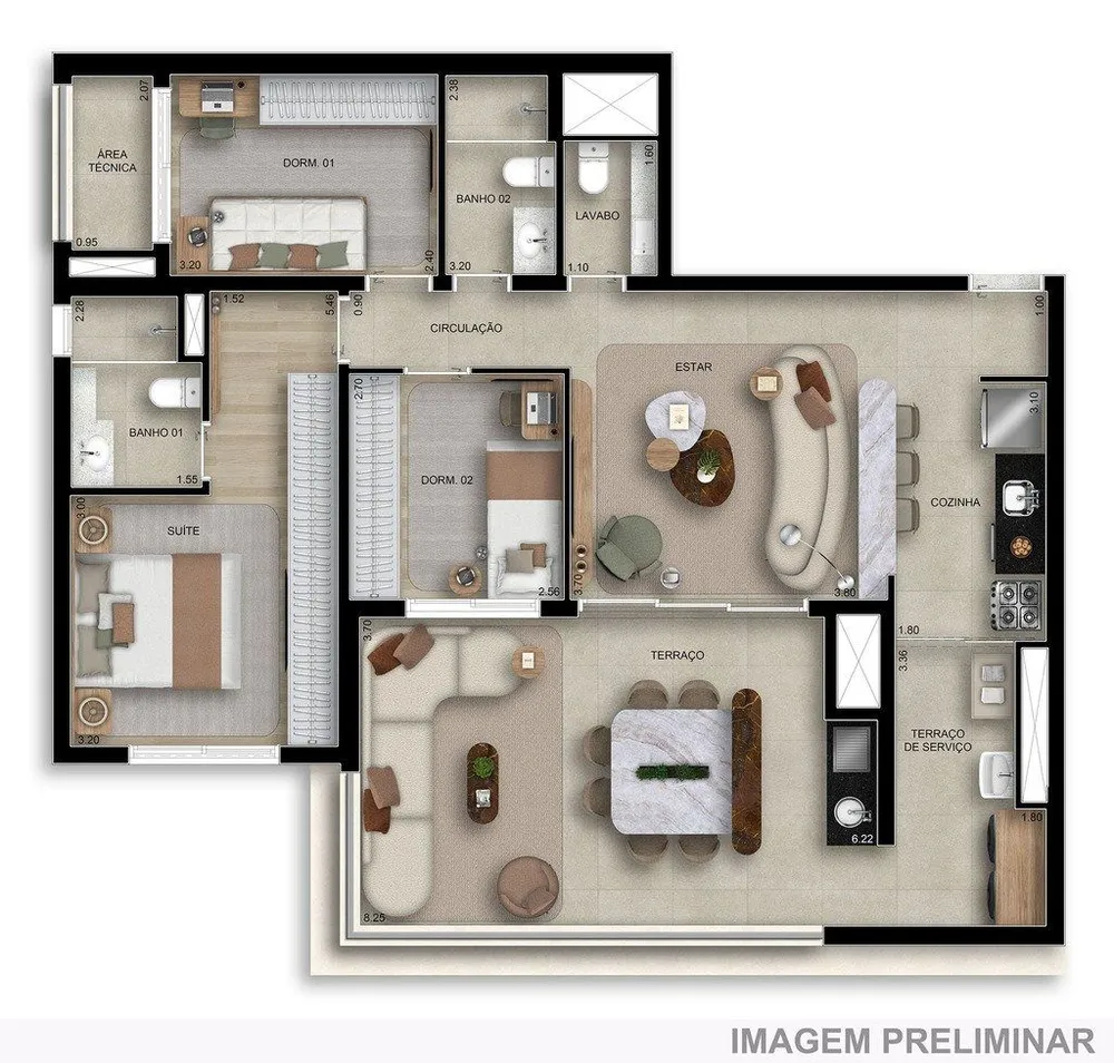 Apartamento, 3 quartos, 106 m² - Foto 5