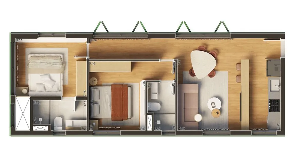 Apartamento, 2 quartos, 112 m² - Foto 8