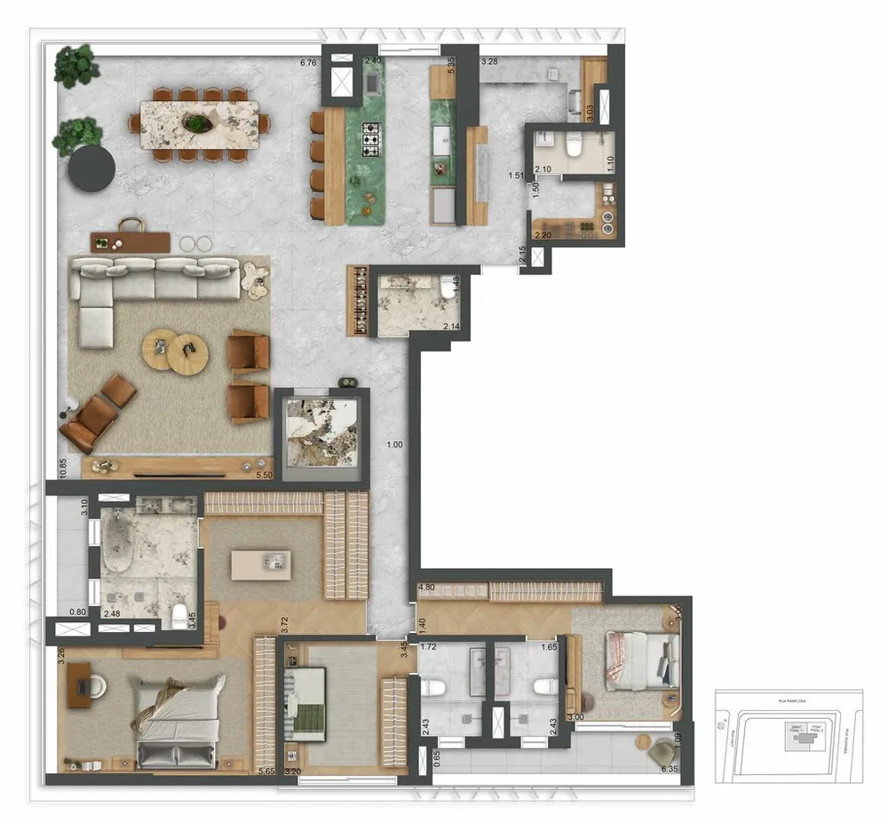 Apartamento, 3 quartos, 346 m² - Foto 12