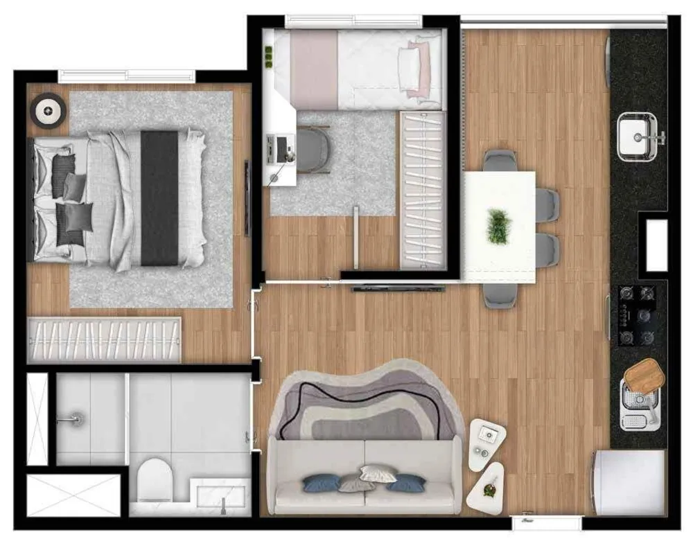 Apartamento, 2 quartos, 36 m² - Foto 12