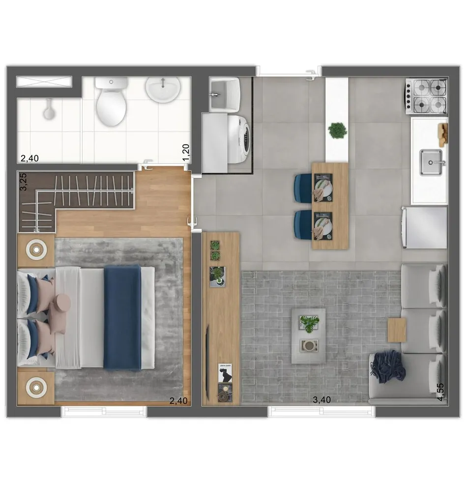 Apartamento, 2 quartos, 32 m² - Foto 6