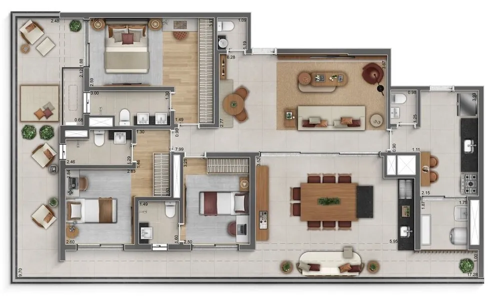 Apartamento, 3 quartos, 107 m² - Foto 8